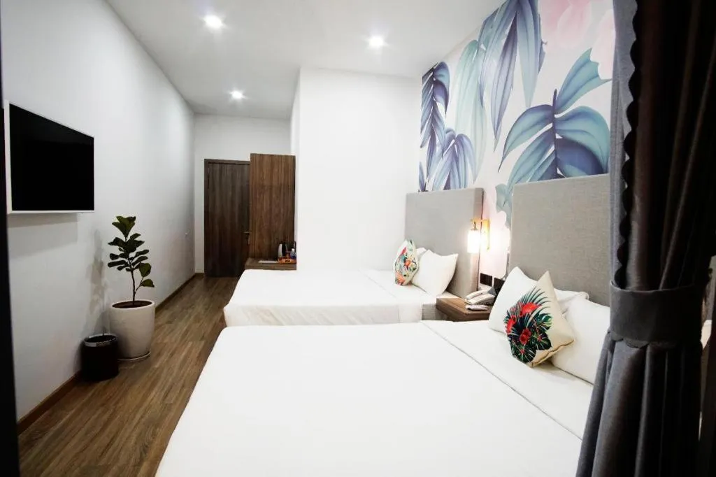 Bed in Green Oasis Hotel