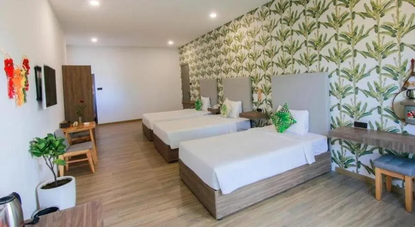 Bed in Green Oasis Hotel