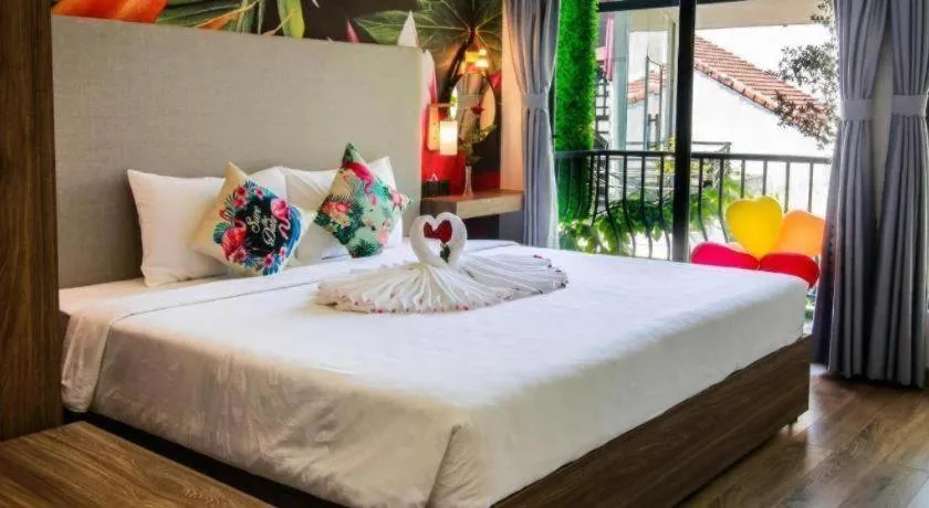 Bed in Green Oasis Hotel