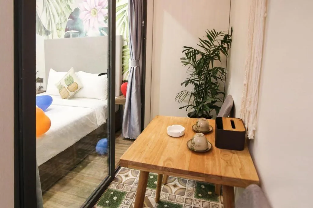 Bed in Green Oasis Hotel