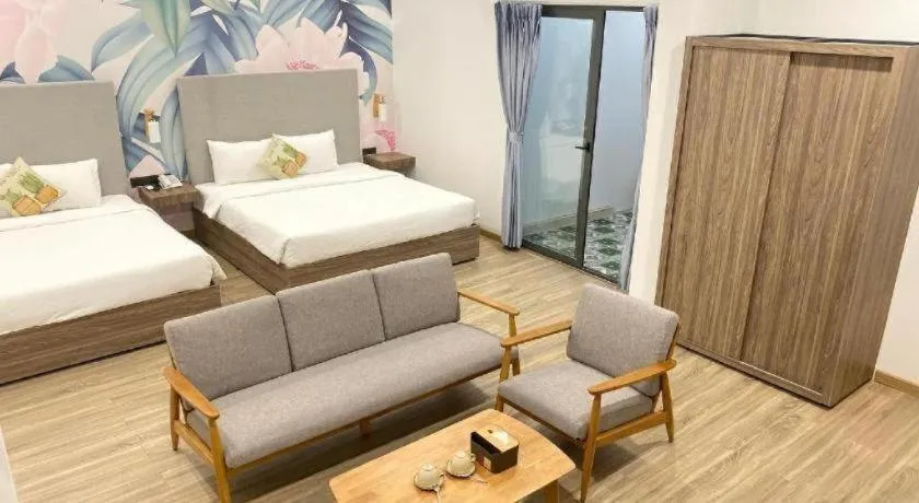 Bed in Green Oasis Hotel