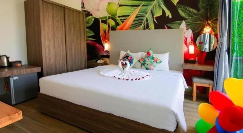 Bed in Green Oasis Hotel