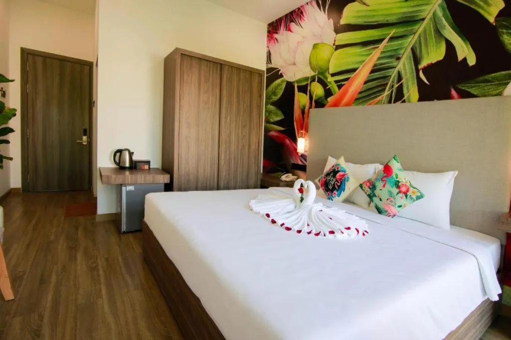 Bed in Green Oasis Hotel