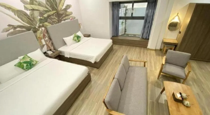 Bed in Green Oasis Hotel