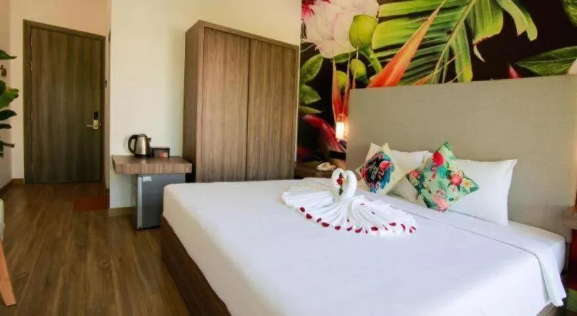 Bed in Green Oasis Hotel