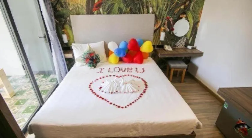 Bed in Green Oasis Hotel