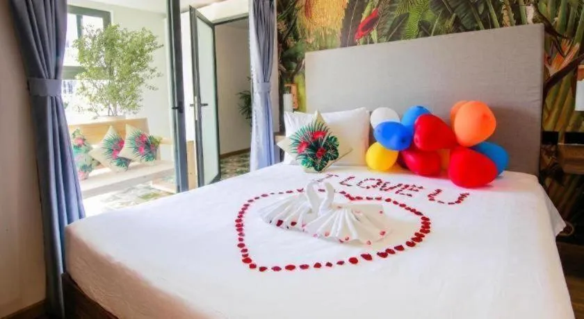 Bed in Green Oasis Hotel