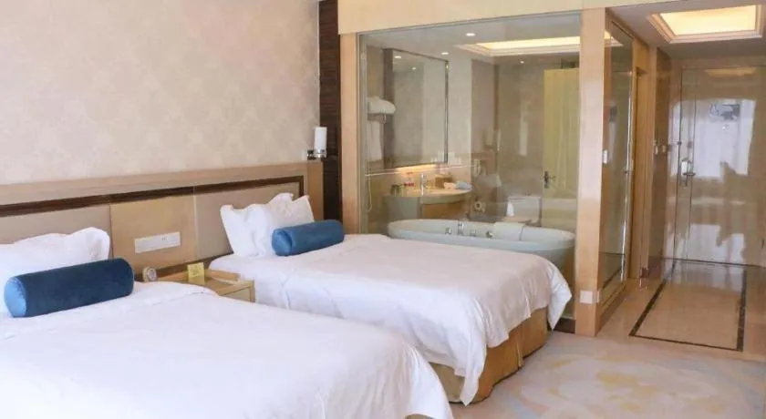 Bed in Shanghai Fuyue Hotel