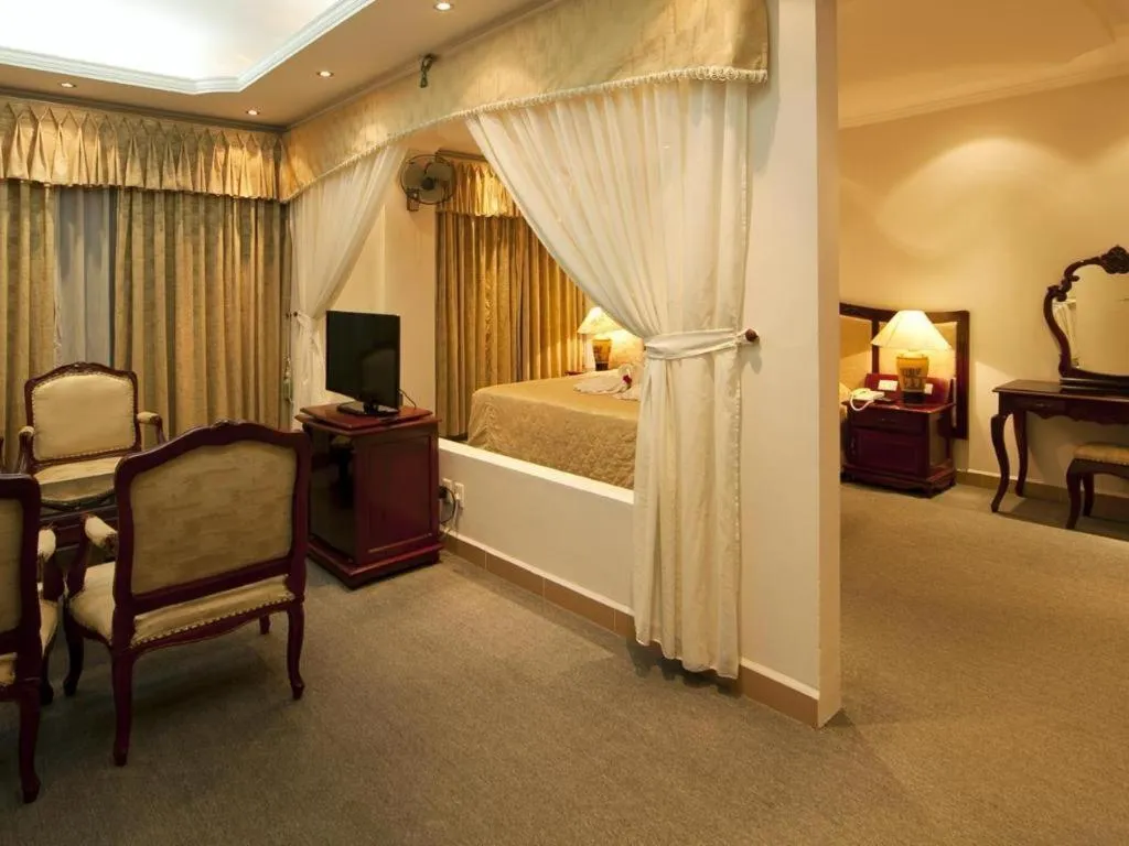 Bed in Khan Quang Do Hotel