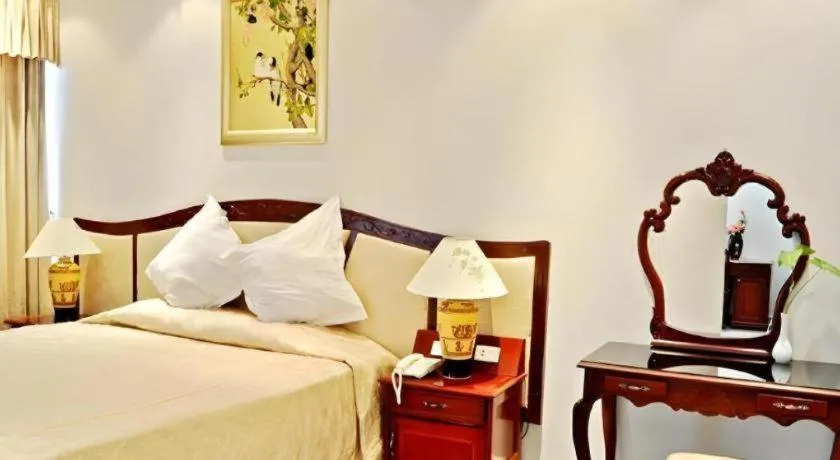 Bed in Khan Quang Do Hotel