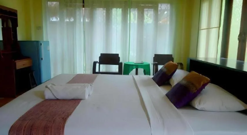 Bed in Aroma Pai Spa Hotel