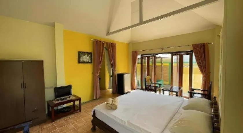 Bed in Aroma Pai Spa Hotel