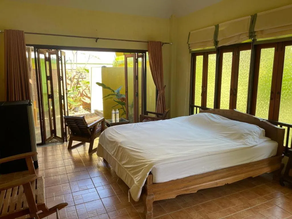 Bed in Aroma Pai Spa Hotel