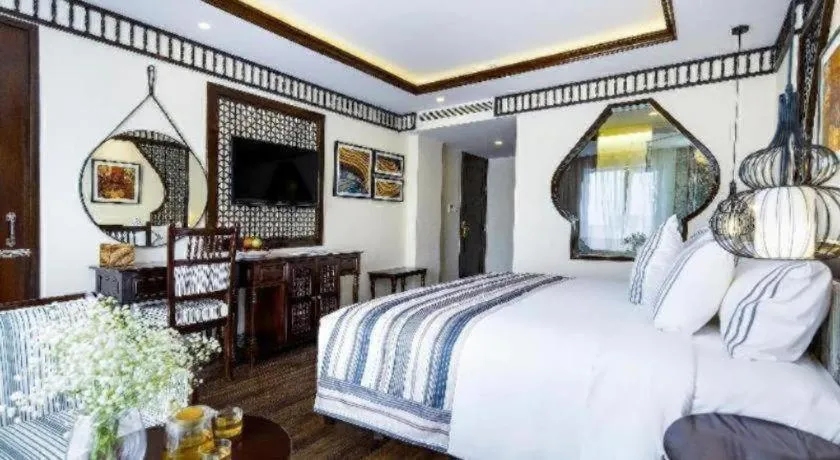 Bed in Le Pavillon Hoi An Paradise Hotel & Spa