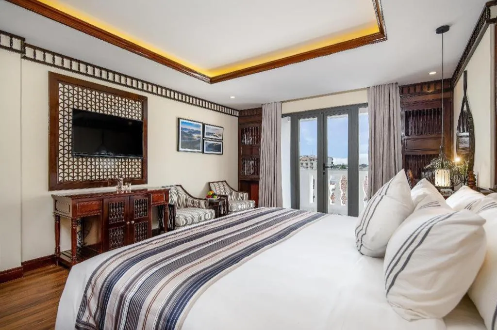 Bed in Le Pavillon Hoi An Paradise Hotel & Spa