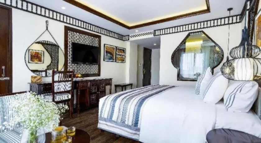 Bed in Le Pavillon Hoi An Paradise Hotel & Spa