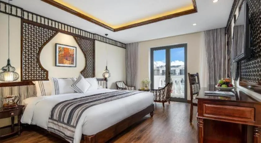 Bed in Le Pavillon Hoi An Paradise Hotel & Spa