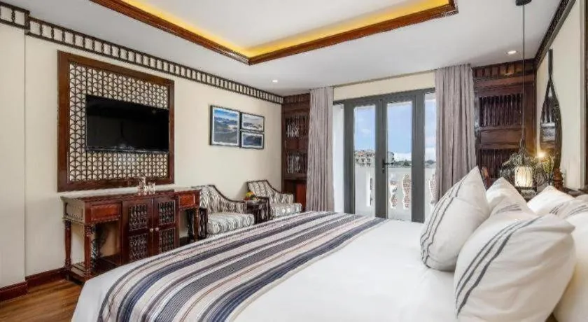 Bed in Le Pavillon Hoi An Paradise Hotel & Spa