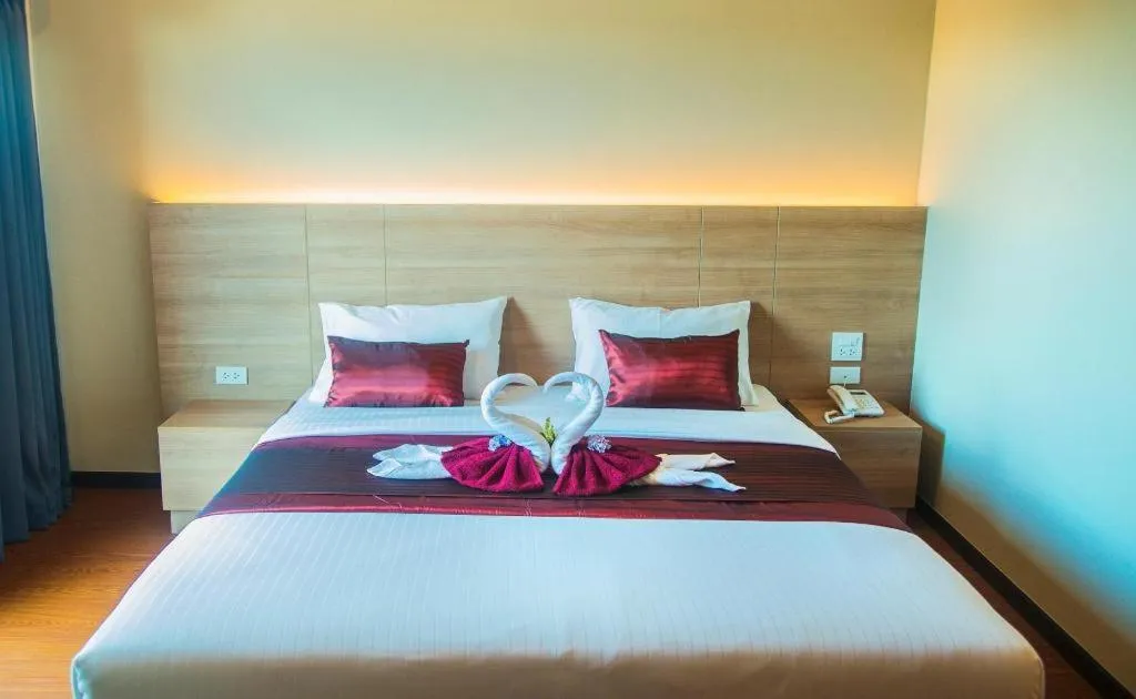 Bed in ATK HATYAI HOTEL