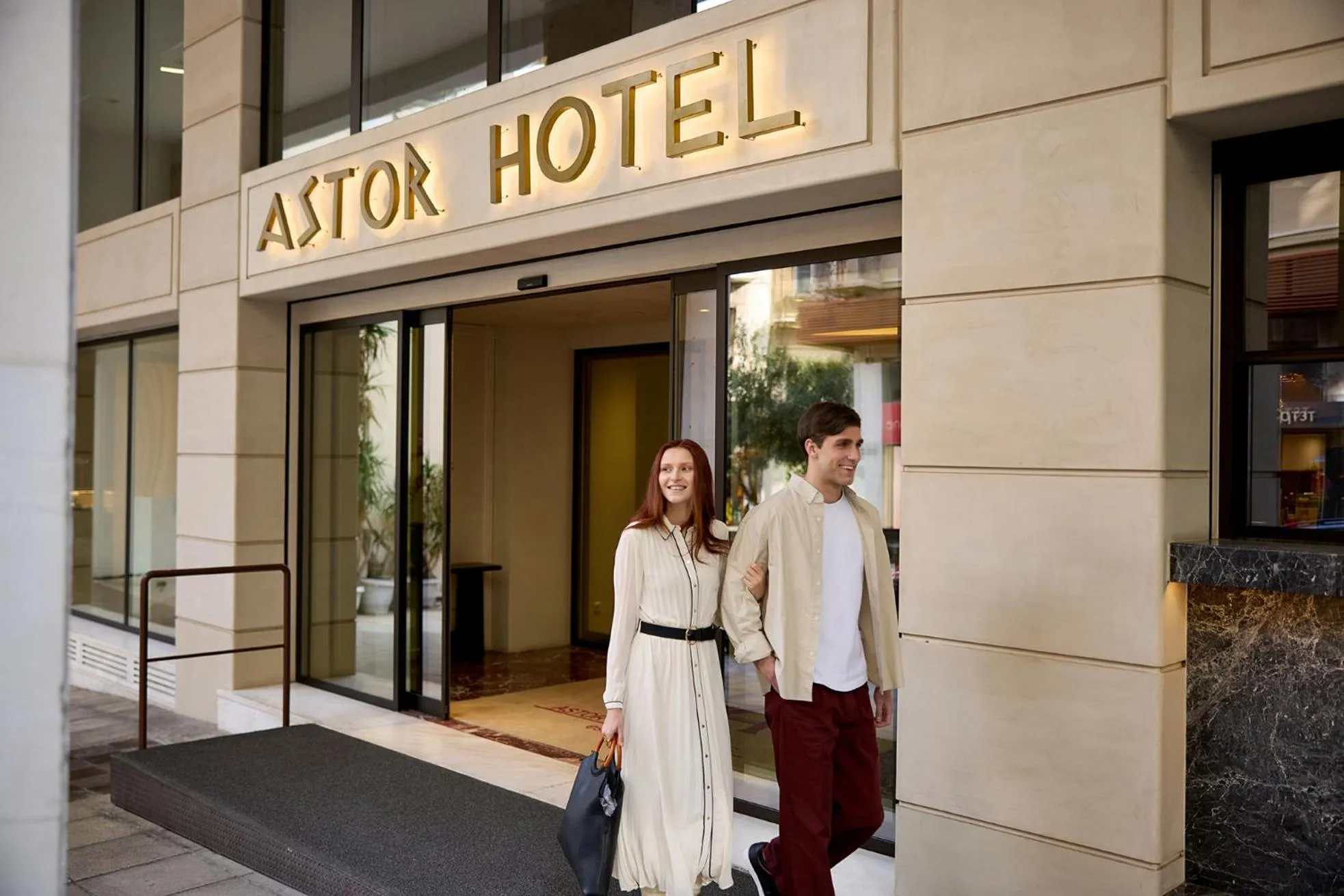 Facade/entrance in Astor Hotel Athens