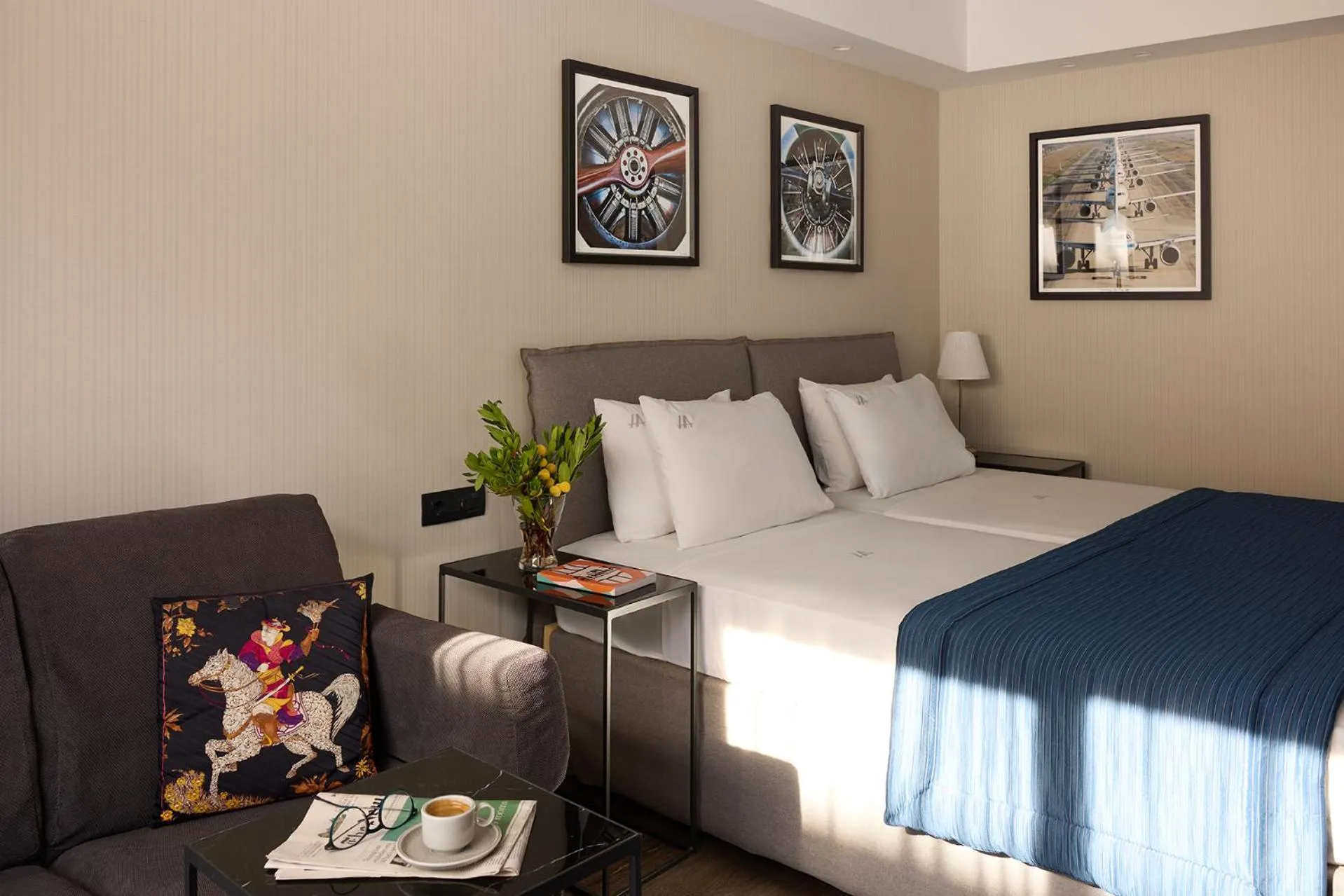 Bed in Astor Hotel Athens