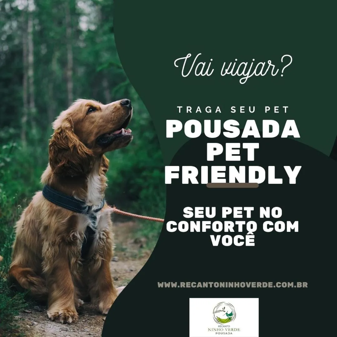 Pets in Pousada Recanto Ninho Verde Chalés