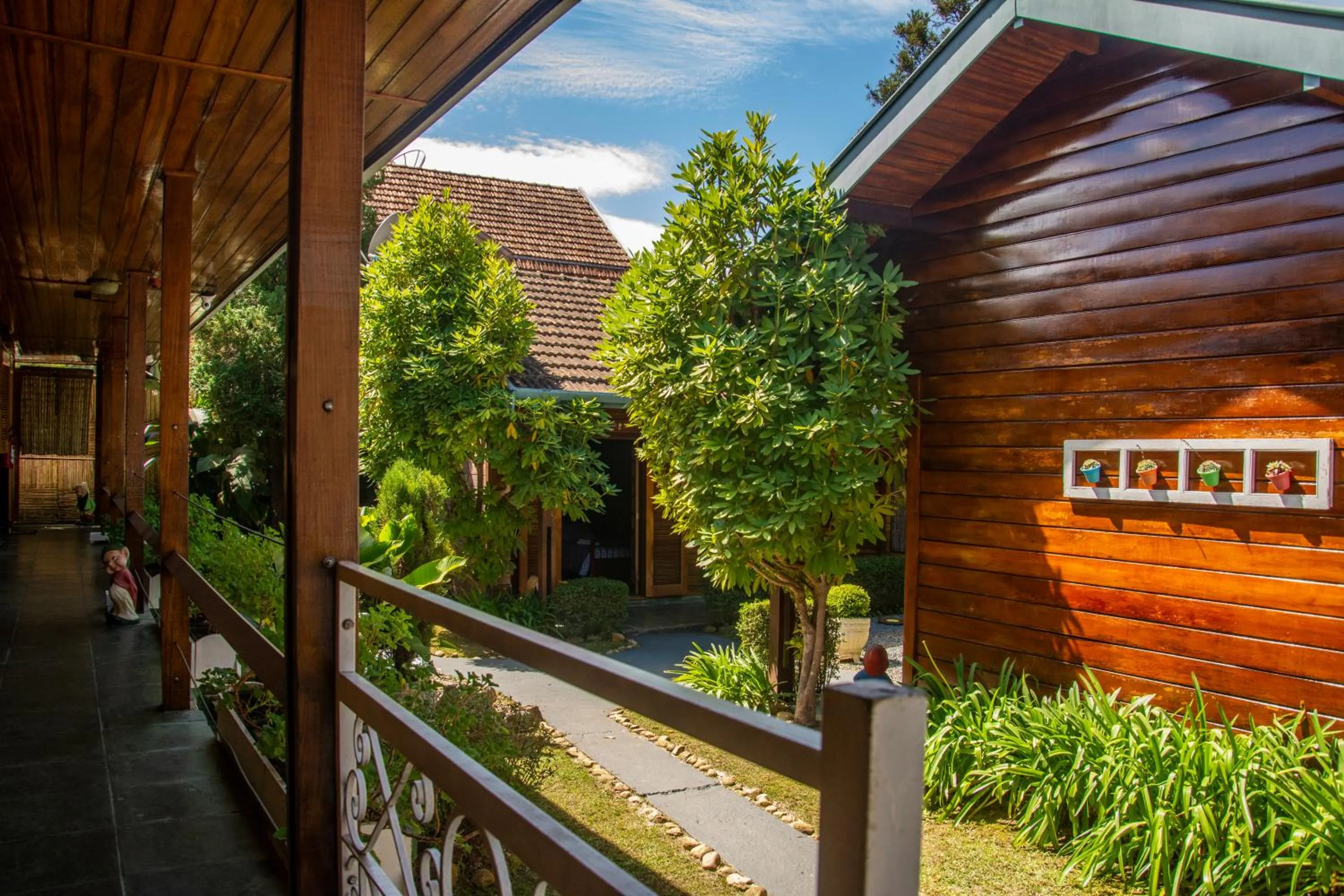 Balcony/Terrace in Pousada Recanto Ninho Verde Chalés