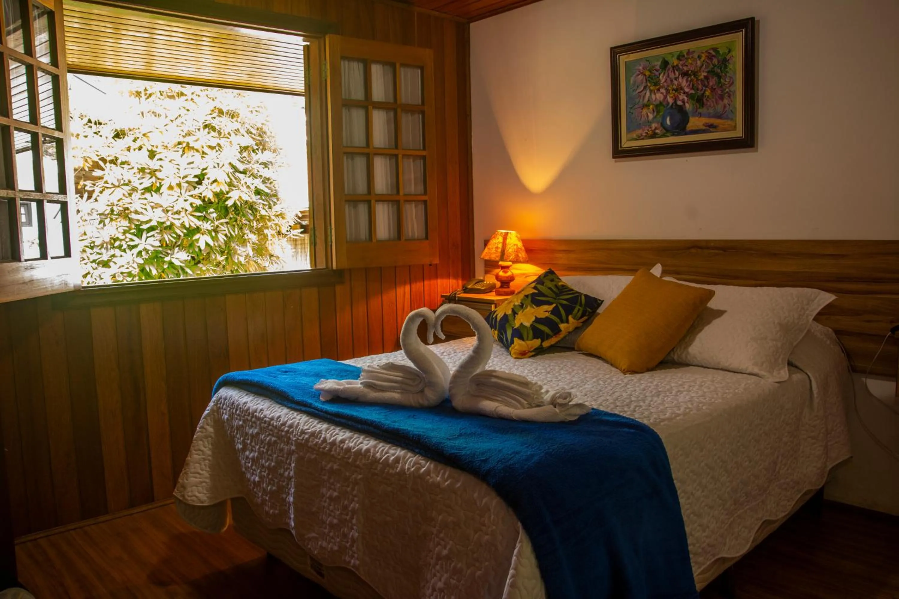 Bed in Pousada Recanto Ninho Verde Chalés