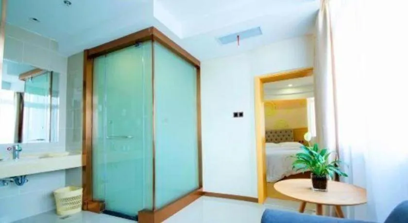 Bed in GreenTree Inn Zhangjiagang Yangshe Old Street Stadium