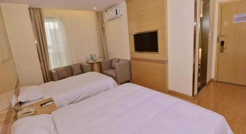 Bed in GreenTree Inn Shanghai National Convention and Exhibition Center Huaxiang Road