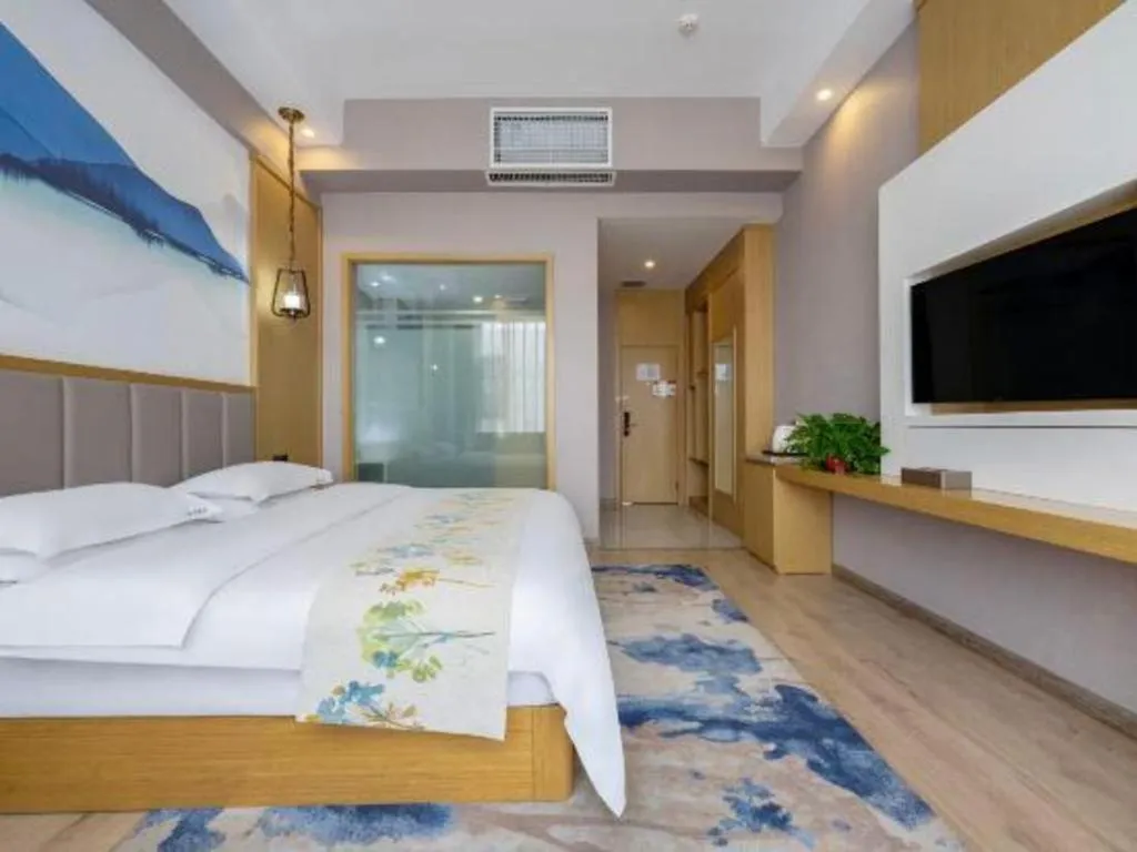 Bed in VX Dali Erhai Park Seascape Hotel