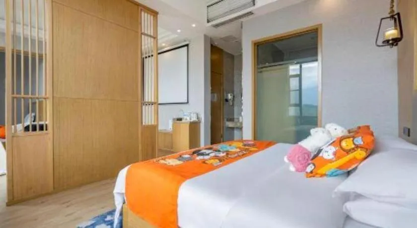 Bed in VX Dali Erhai Park Seascape Hotel