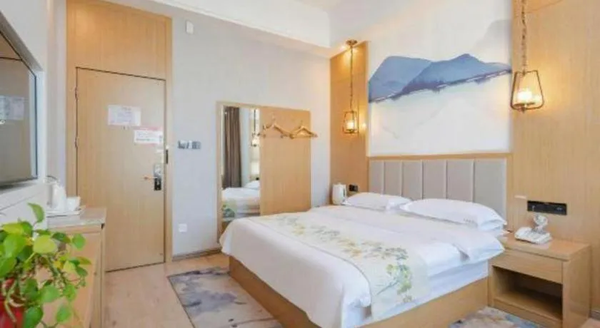 Bed in VX Dali Erhai Park Seascape Hotel