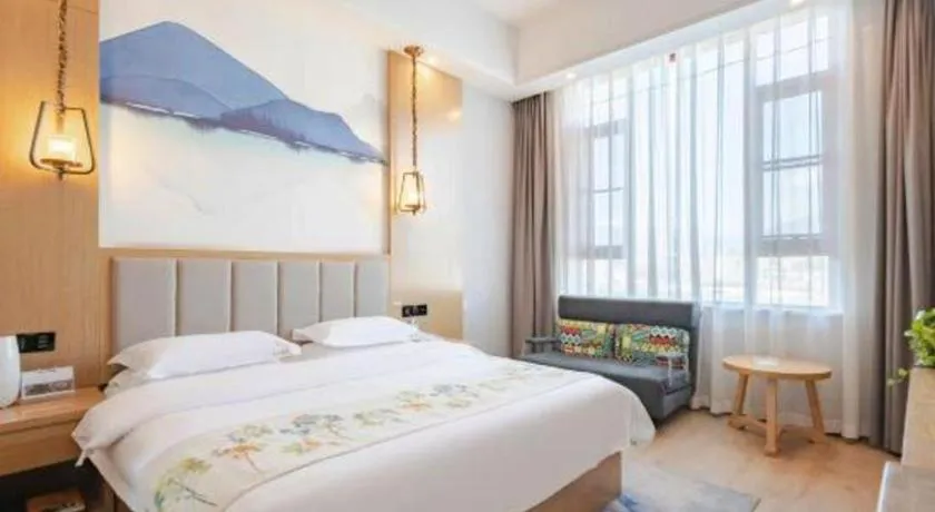 Bed in VX Dali Erhai Park Seascape Hotel