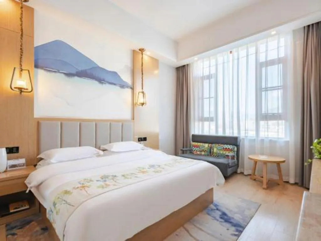 Bed in VX Dali Erhai Park Seascape Hotel