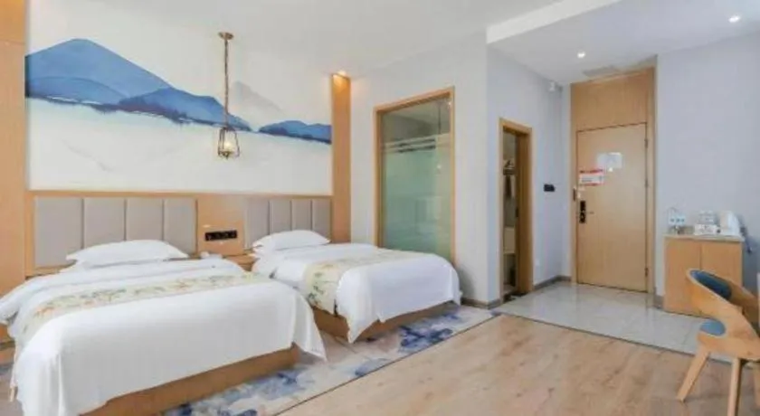 Bed in VX Dali Erhai Park Seascape Hotel