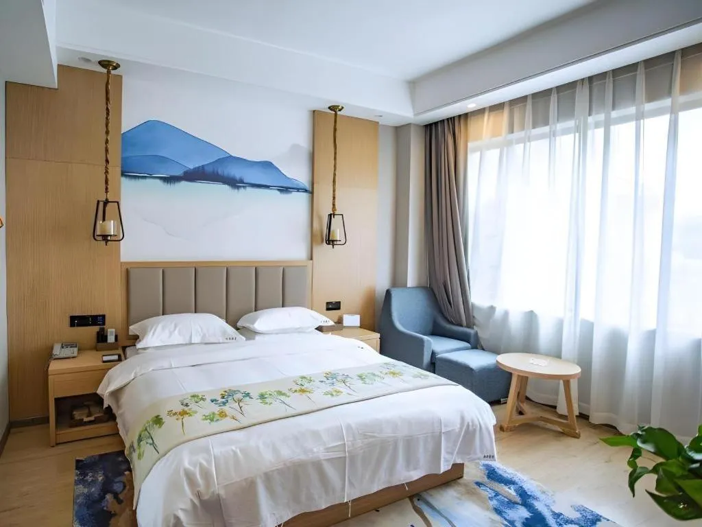 Bed in VX Dali Erhai Park Seascape Hotel