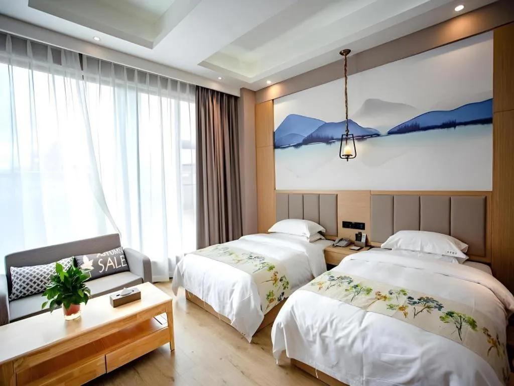 Bed in VX Dali Erhai Park Seascape Hotel