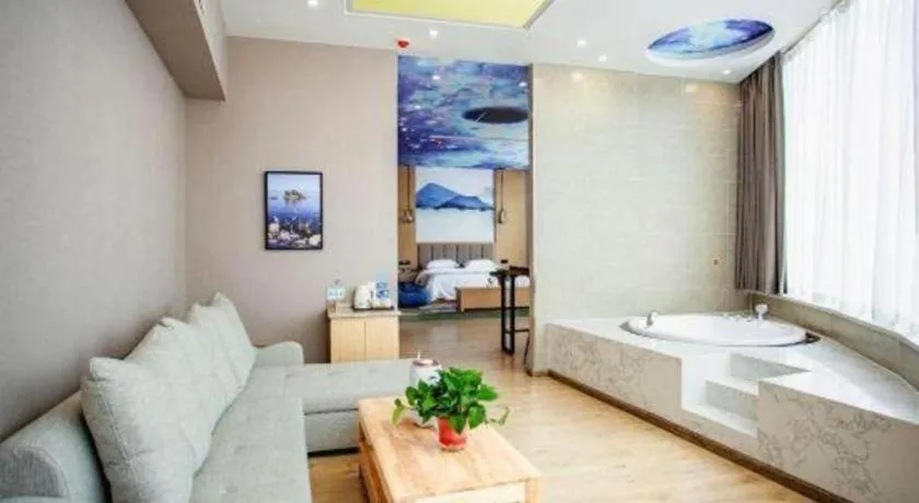 Bed in VX Dali Erhai Park Seascape Hotel