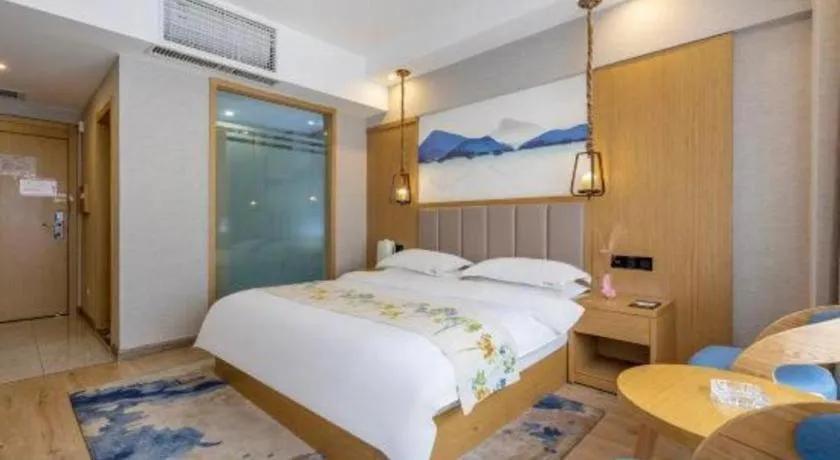 Bed in VX Dali Erhai Park Seascape Hotel