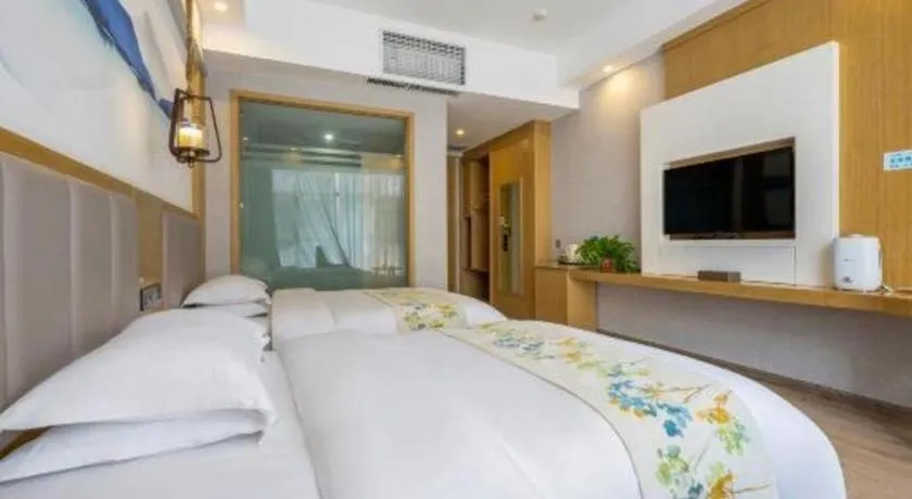 Bed in VX Dali Erhai Park Seascape Hotel