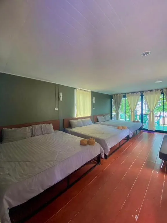 Bed in Hat yao Seaview Beach Room