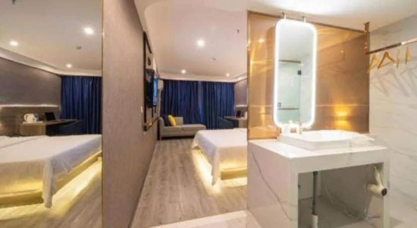 Bed in 7 Days Inn Huizhou Daya Bay Wanda Plaza