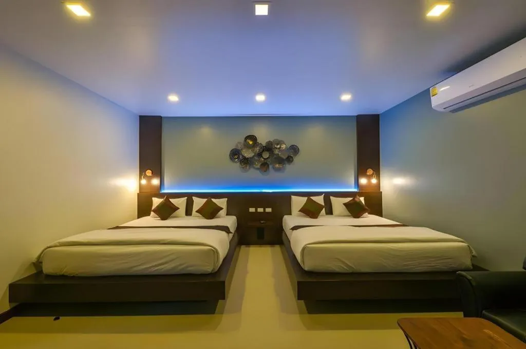 Bed in Laekhong River Resort
