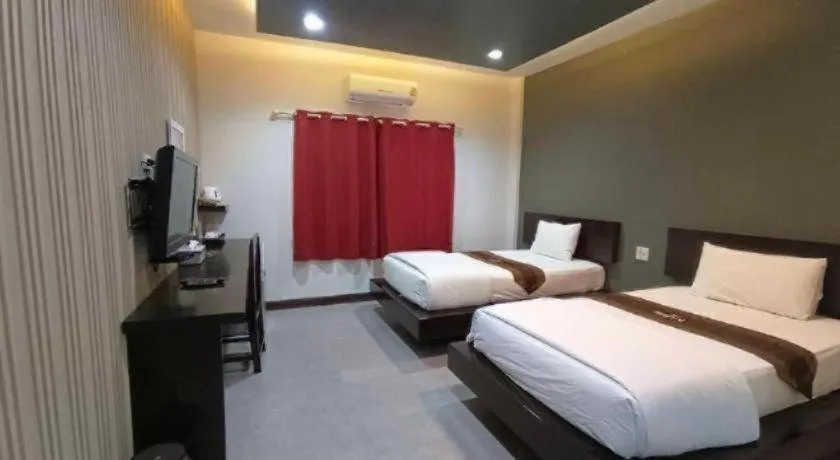 Bed in Laekhong River Resort