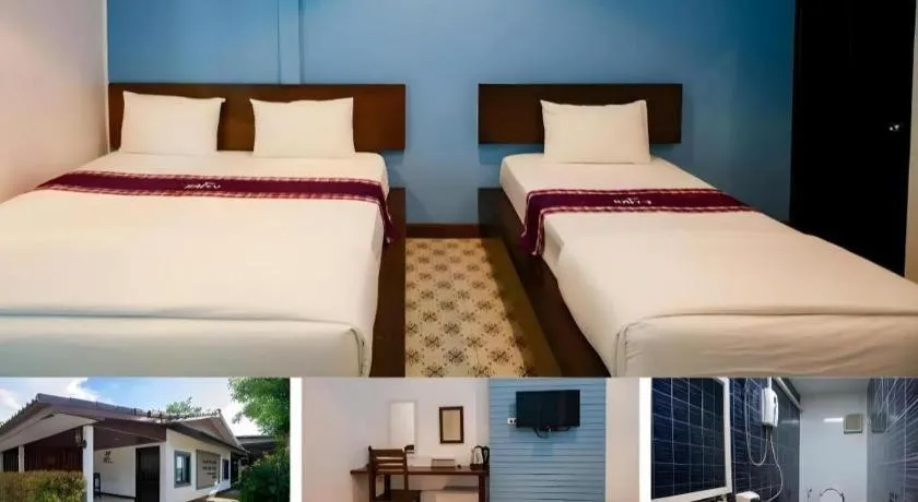 Bed in Laekhong River Resort