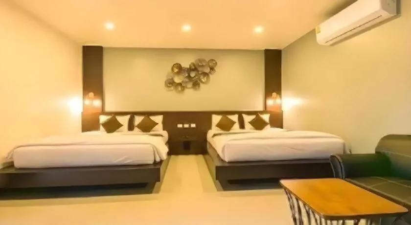 Bed in Laekhong River Resort