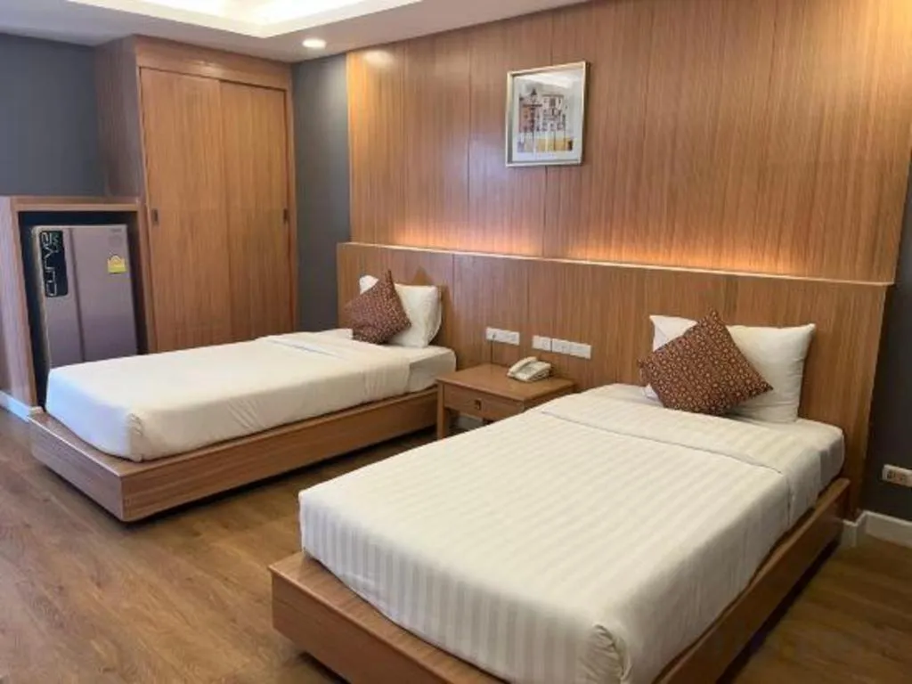 Bed in OYO 1126 Curve Boutique Pattaya