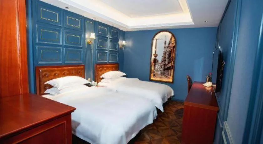 Bed in Yitingzhenshe Hotel Beijing Qianmen