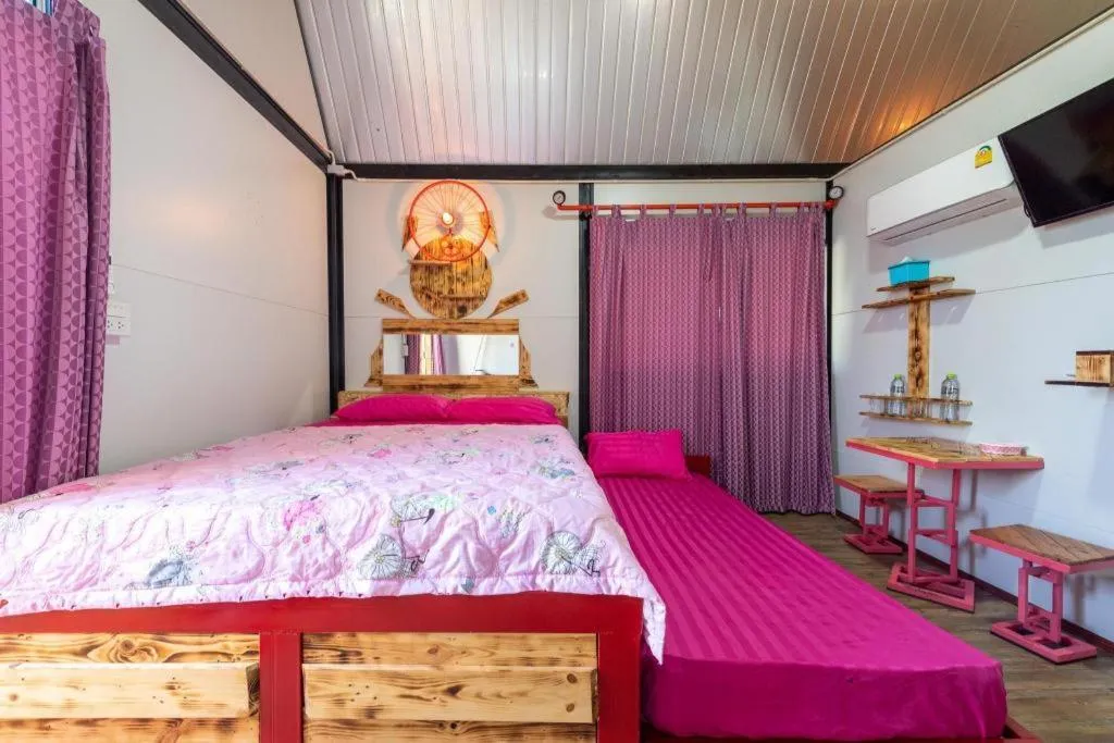 Bed in Red Bike resort